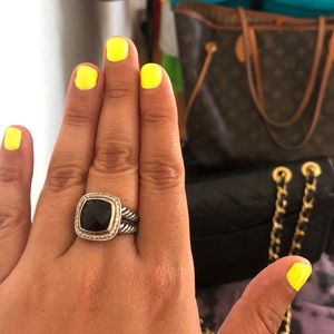 Large David Yurman Black Onyx Albion ring 🖤